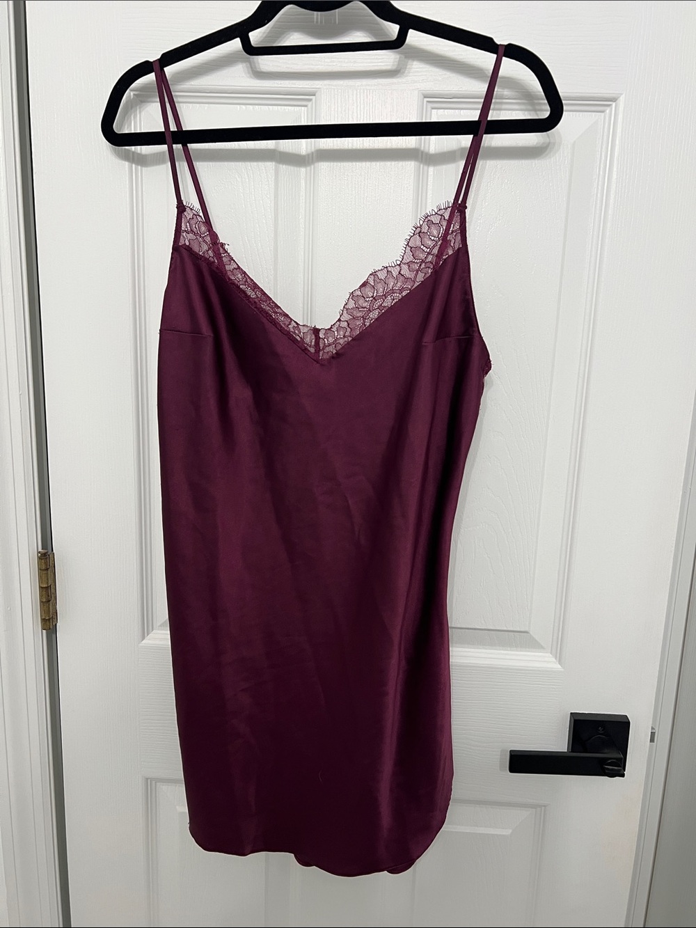 Victoria's Secret Wine Lace-Trim Slip
